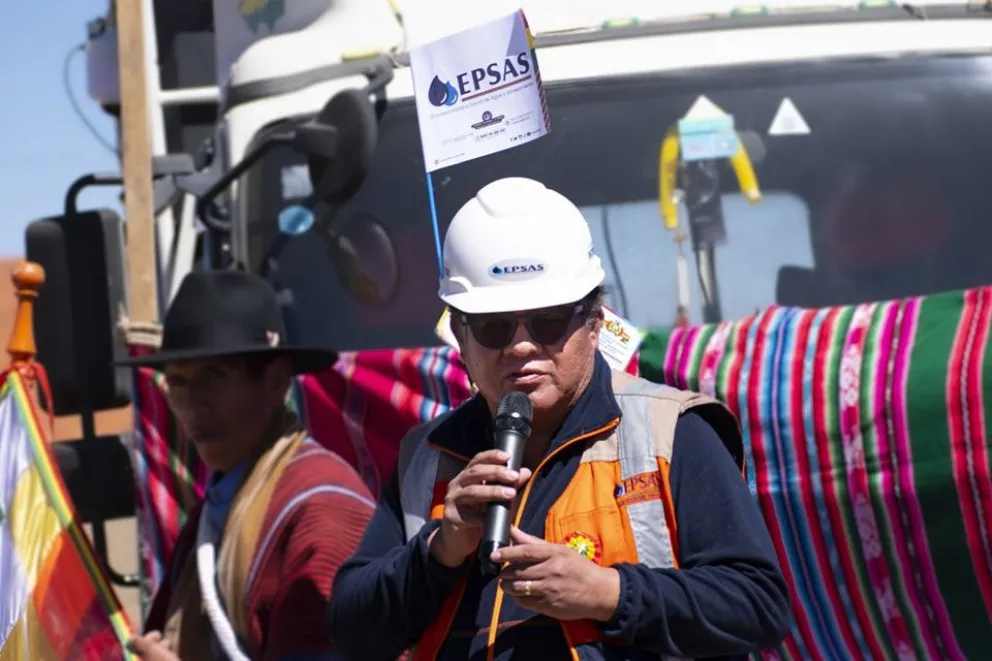El interventor de Epsas, Alfredo Ayala, recibió el informe de la AAPS en junio. Foto: Epsas