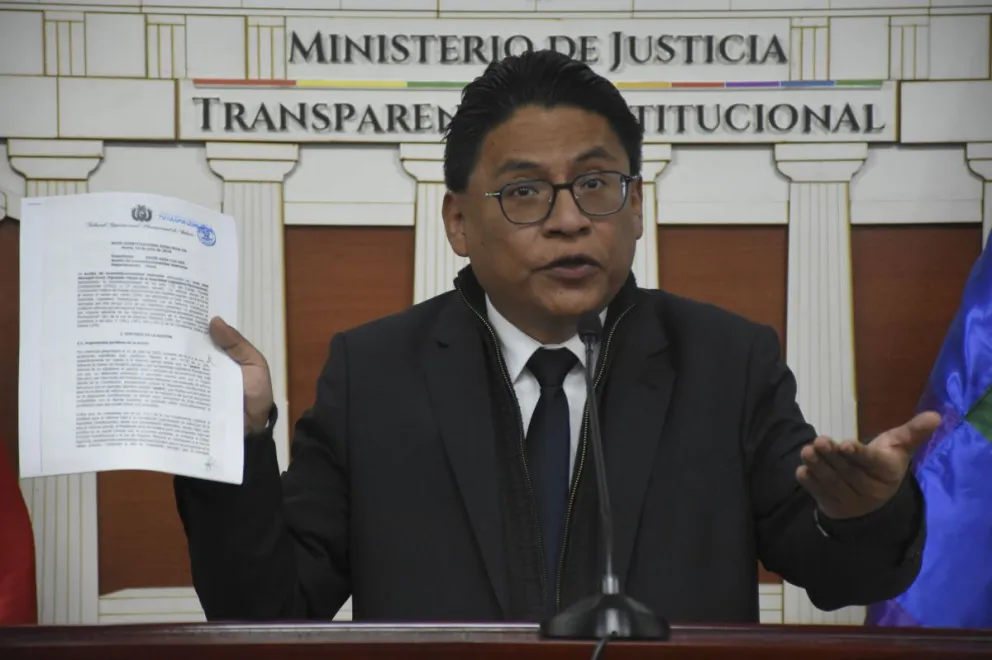 El ministro de Justicia. Iván Lima. Foto: APG