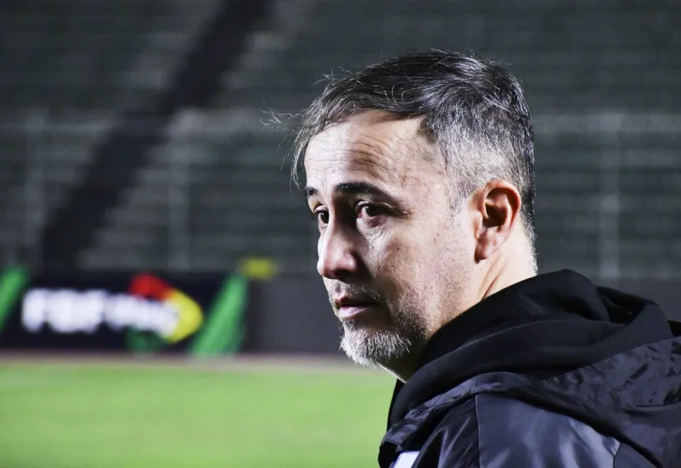 Robatto durante el partido con San Antonio. Foto: APG.