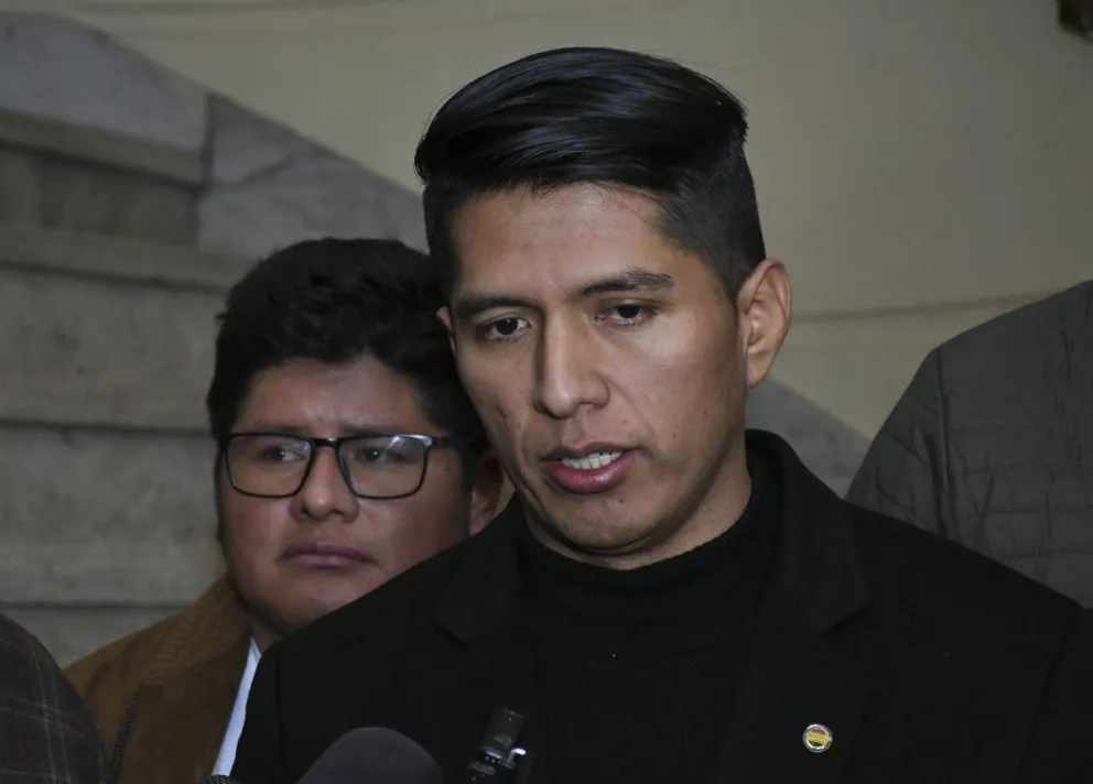 El presidente de la Cámara de Senadores, Andrónico Rodríguez. Foto: APG