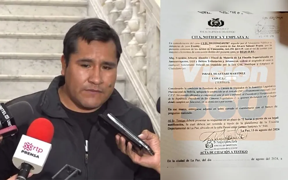 El diputado "arcista" Israel Huaytari, implicado en el caso de extorsión en la Cámara de Diputados. Foto: CD - Visión 360