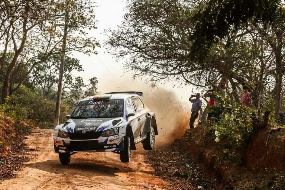 El cruceño Eduardo Peredo durante uno de los recorridos de reconocimiento a la prueba. Foto: Happy Peredo.