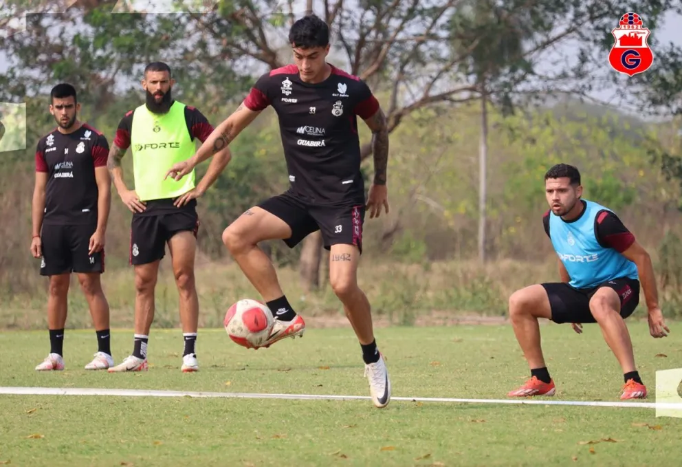 Jugadores de Guabirá en una de sus últimas prácticas. Foto: club Guabirá