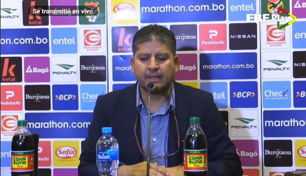 Óscar Villegas durante la conferencia de la nómina de convocados. Foto: Captura de pantalla.