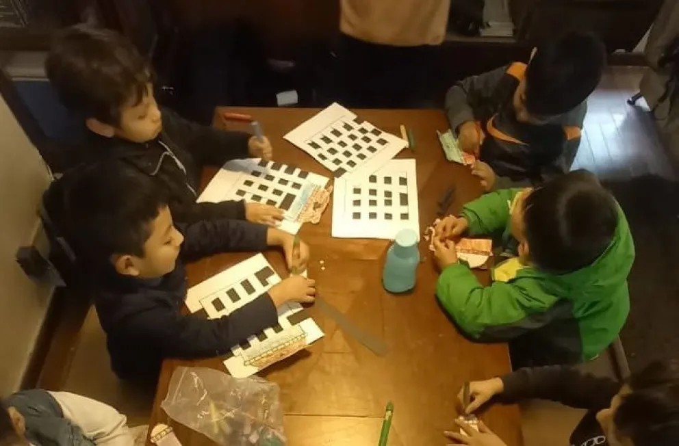 Algunos pequeños durante una de las clases. Foto: Club Blitz.