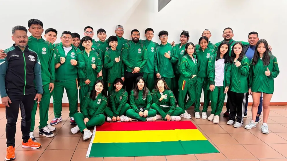 Parte del equipo nacional que viajó a Brasil. Foto: Feboka.