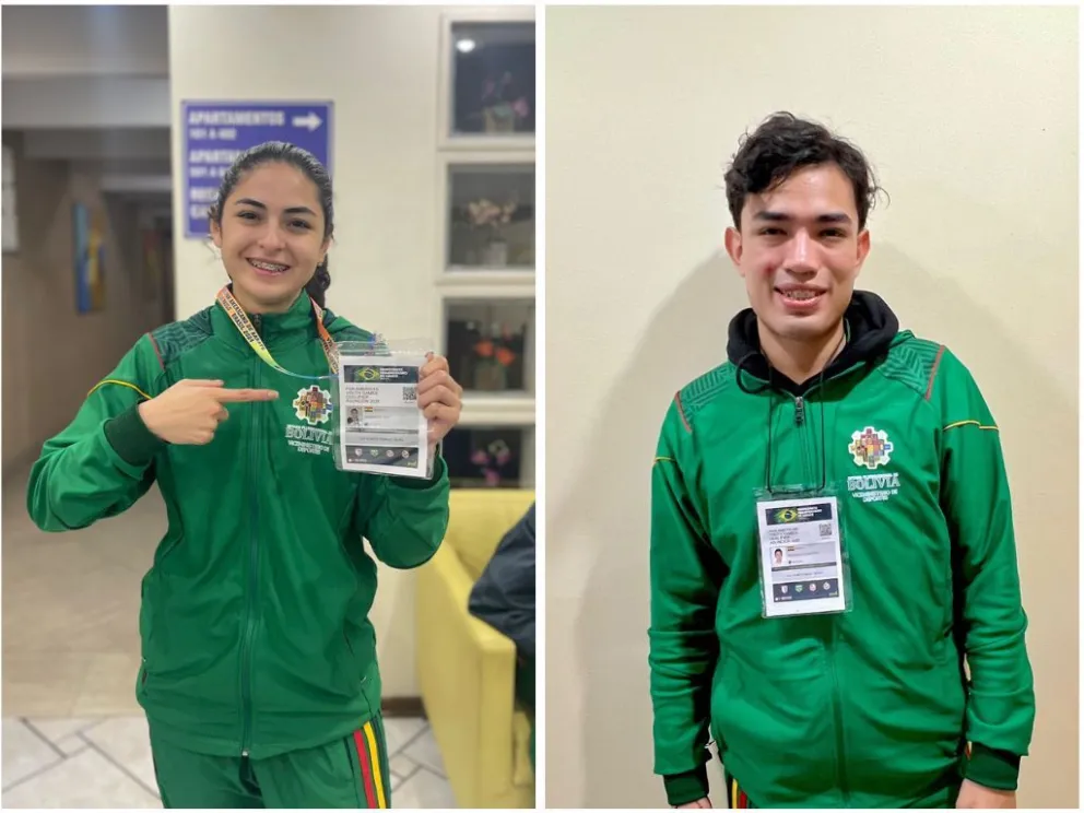 Sandoval (izq.) y Becerra, dos de los clasificados a los Juegos. Fotos: Feboka.