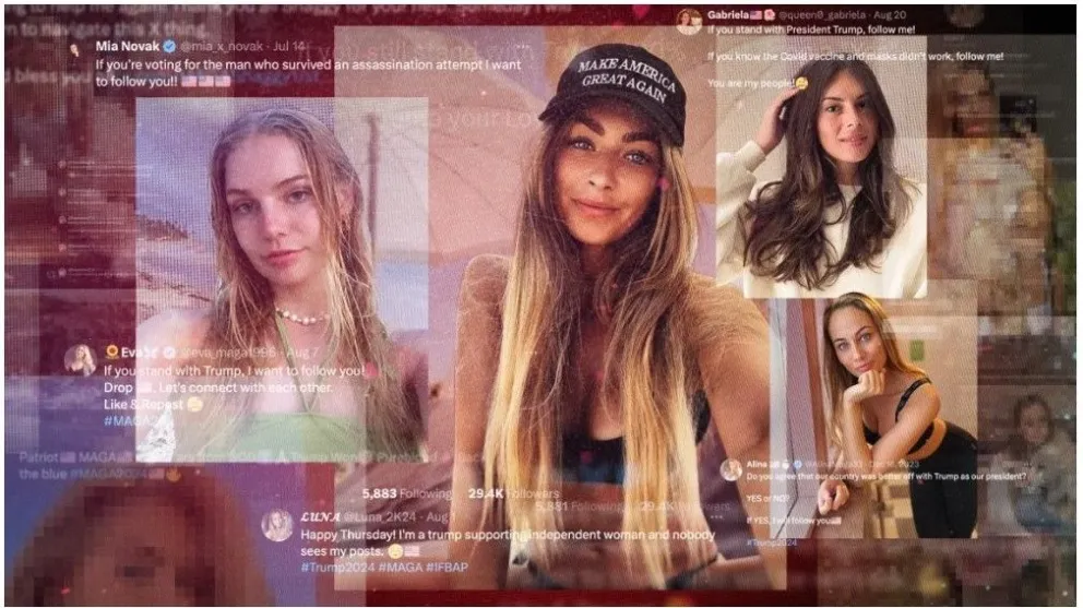 Algunas imágenes de las cuentas robadas.  Foto: CNN / X