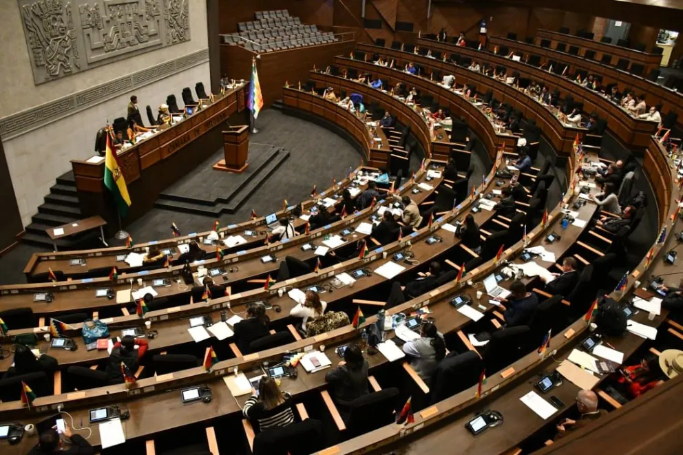 La 172° sesión ordinaria de la Cámara de Diputados, esta madrugada. Foto: APG