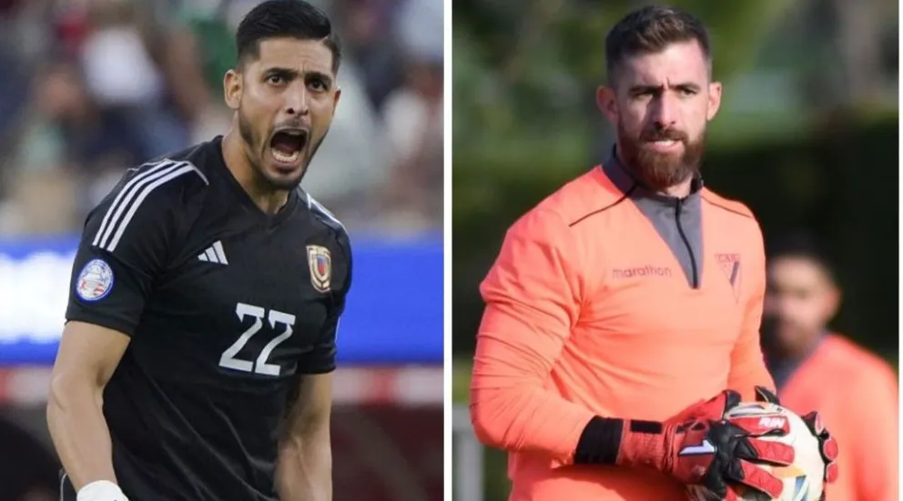 Romo (izq.) y Baroja, ambos lucha por la titularidad para enfrentar a Bolivia.