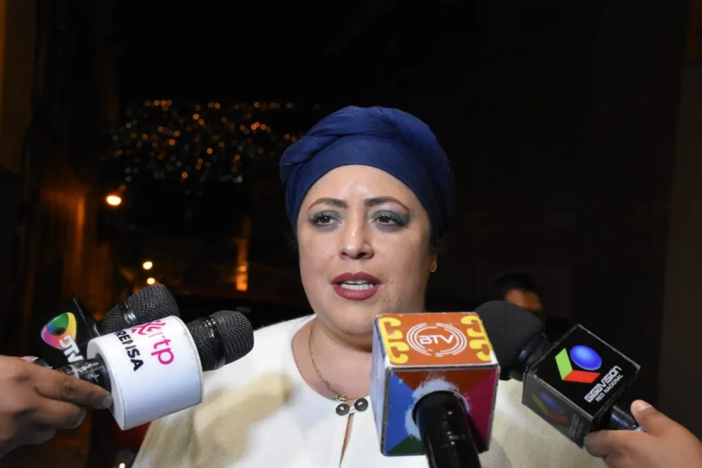 La ministra de la Presidencia, María Nela Prada en una imagen de archivo. Foto: APG