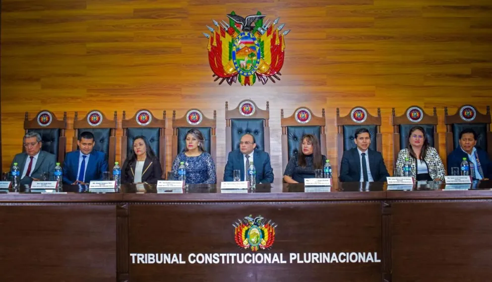 Magistrados del Tribunal Constitucional. Foto: ABI / Facebook TCP