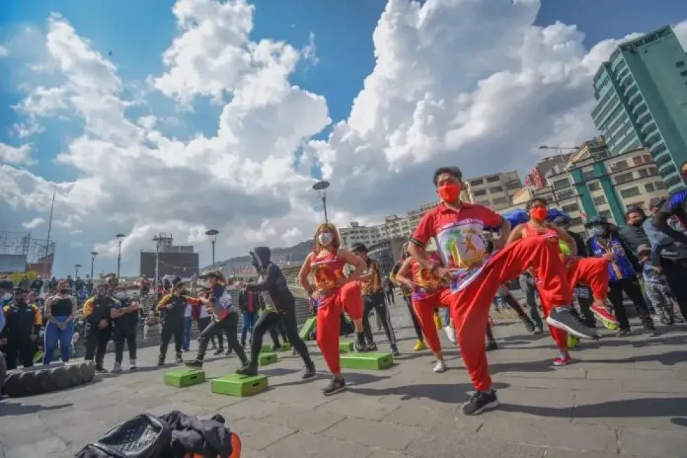 Actividades de danza realizada en el Día del Peatón del año pasado. FOTO: AMN