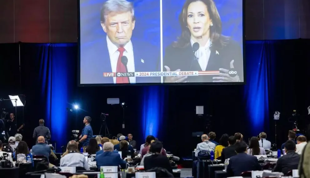 El debate entre Trump y Kamala visto desde un centro de análisis. Foto: EFE