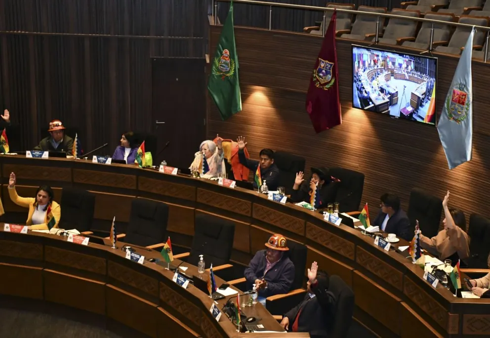 Una sesión anterior en el Senado. Foto: APG