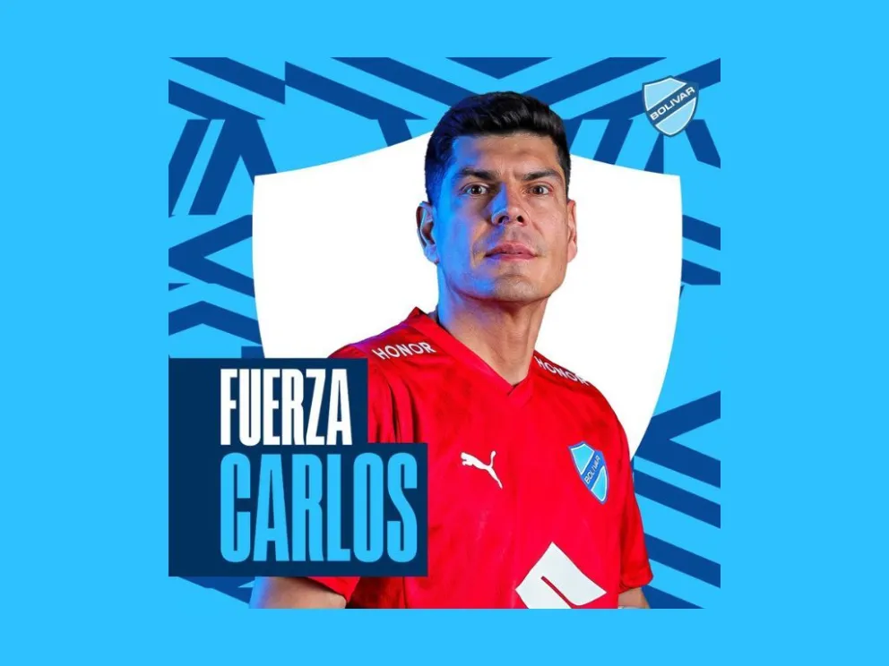 El arte que publicó Bolívar con su mensaje de aliento a Lampe.