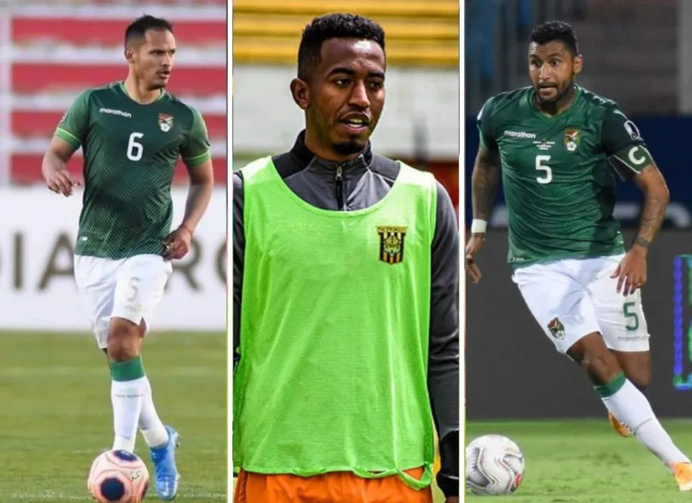 Justiniano, Arrascaita y Jusino, tres que podrían volver en cualquier momento a la Verde. Fotos: archivo digital