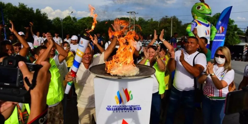 La inauguración de los últimos Juegos Bolivarianos de 2022. Foto: Antena 2