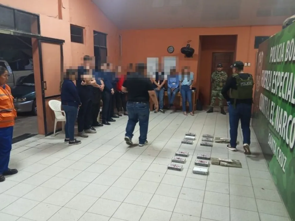 La droga fue incautada el pasado jueves en un contenedor de basura de BOA. Foto ABI