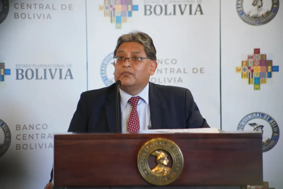 El presidente del BCB, Edwin Rojas, atendió una visita oficial al Reino Unido, Foto: ABI