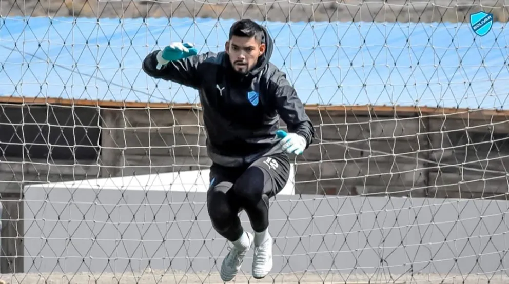 Cordano durante un entrenamiento con la Academia. Foto: Club Bolívar.