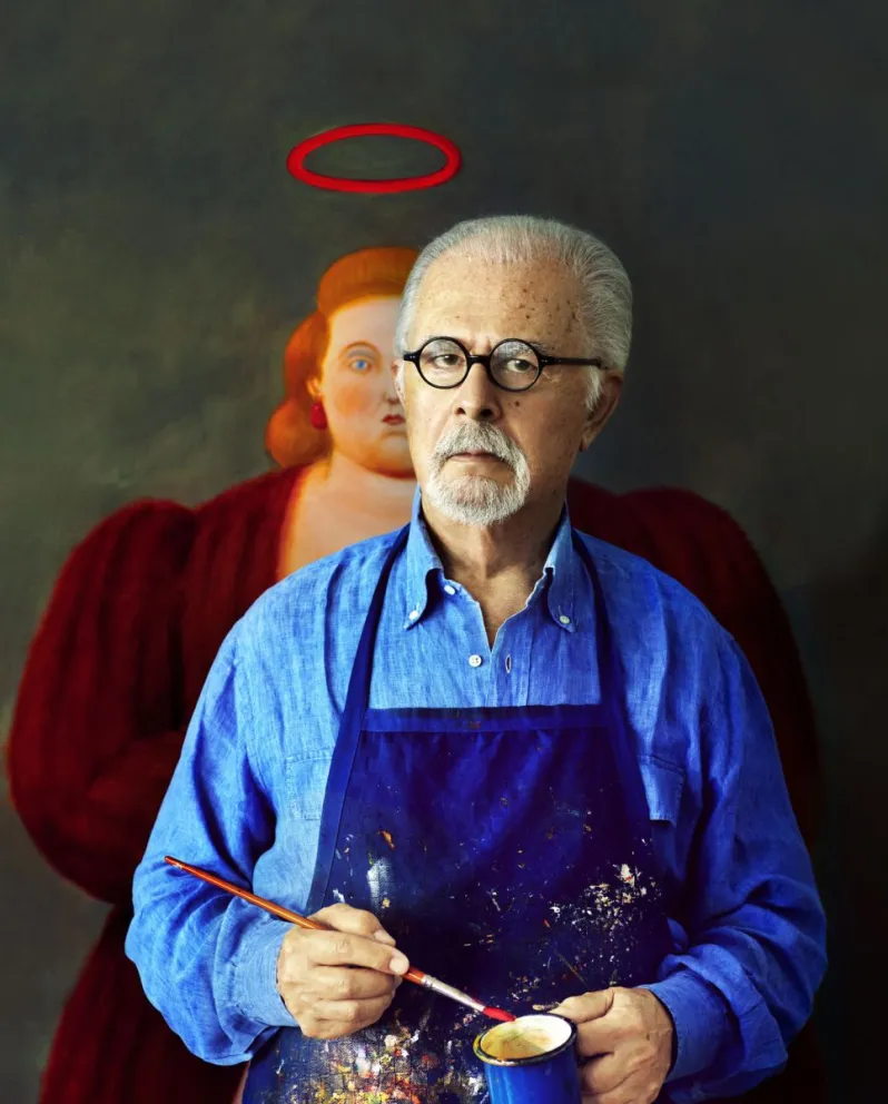 Fotografía cedida por la Fundación Fernando Botero, realizada en enero de 2016 en el estudio del maestro Botero en Mónaco (Principado de Mónaco). Foto: EFE