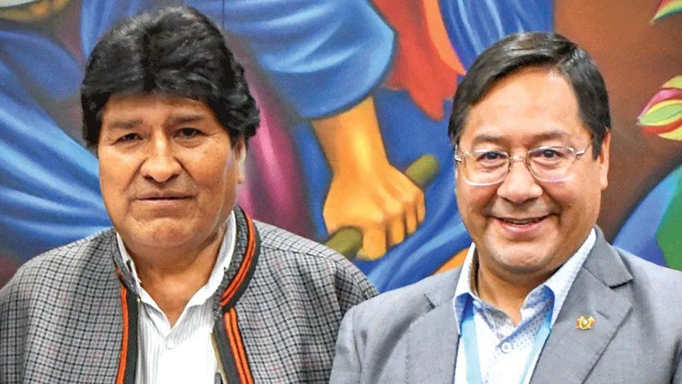 Evo Morales con Arce en una imagen de archivo. Foto: Redes Sociales de Arce 