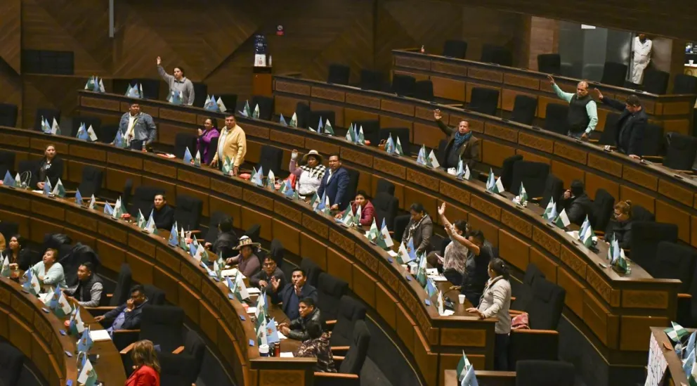 Una sesión anterior de la Cámara de Diputados para tratar los créditos. Foto: APG