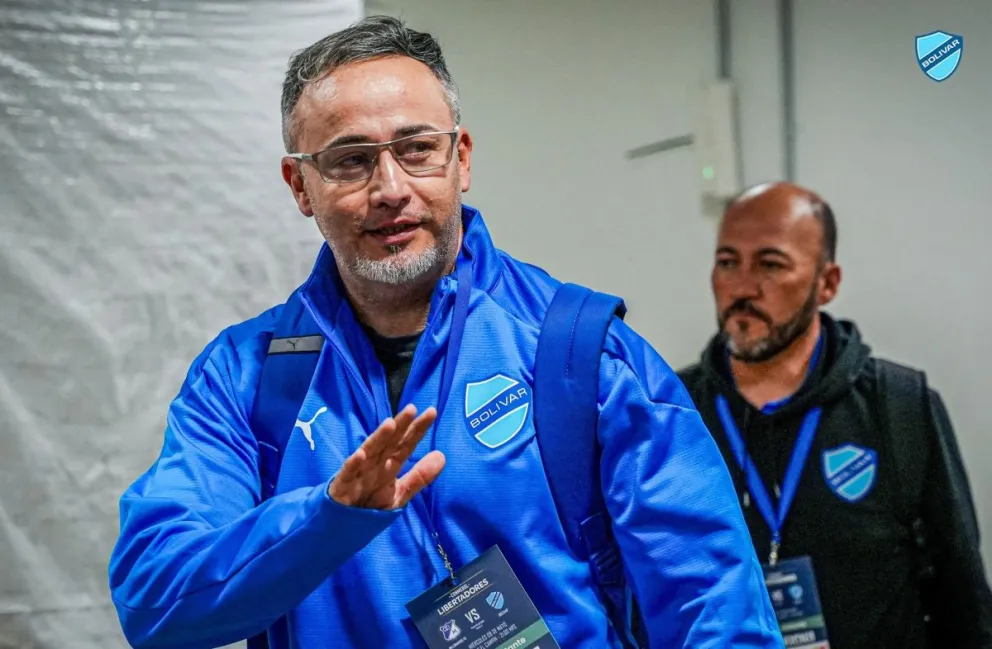 Flavio Robatto, el entrenador argentino de la Academia. Foto: club Bolívar