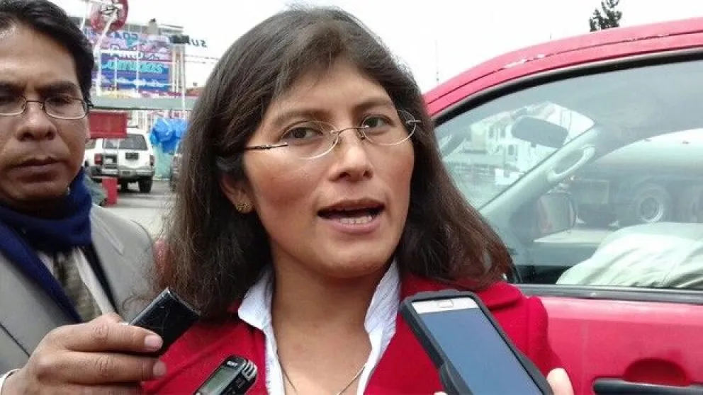 Beatriz Zegarrundo, vocera de la Alcaldía de El Alto. Foto: Erbol