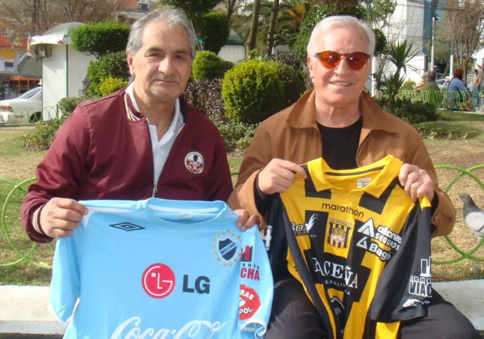Edgar Góngora y Eduardo Angulo, amigos y rivales del Superclásico que este miércoles juega su partido 298. Foto: MM