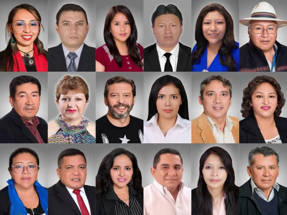 Los 18 supraestatales, titulares y suplentes, son electos por voto directo.    Fotos: ALP