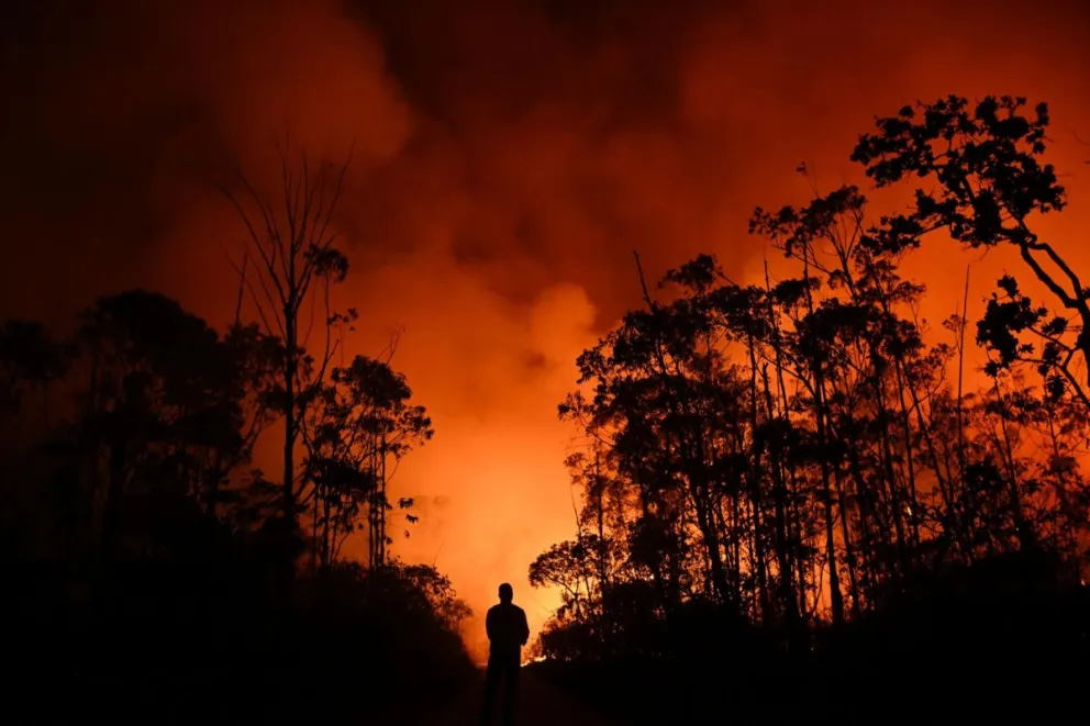 Fotografía de archivo de los incendios en Brasil. Foto: EFE
