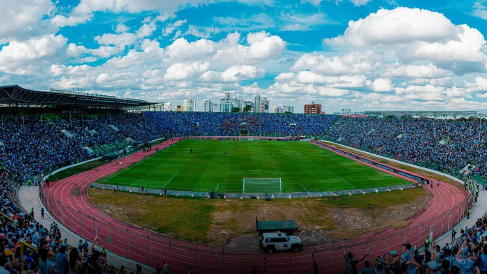 El estadio Tahuichi Aguilera donde se jugará la final de la Copa Sudamericana 2025. Foto: Blooming