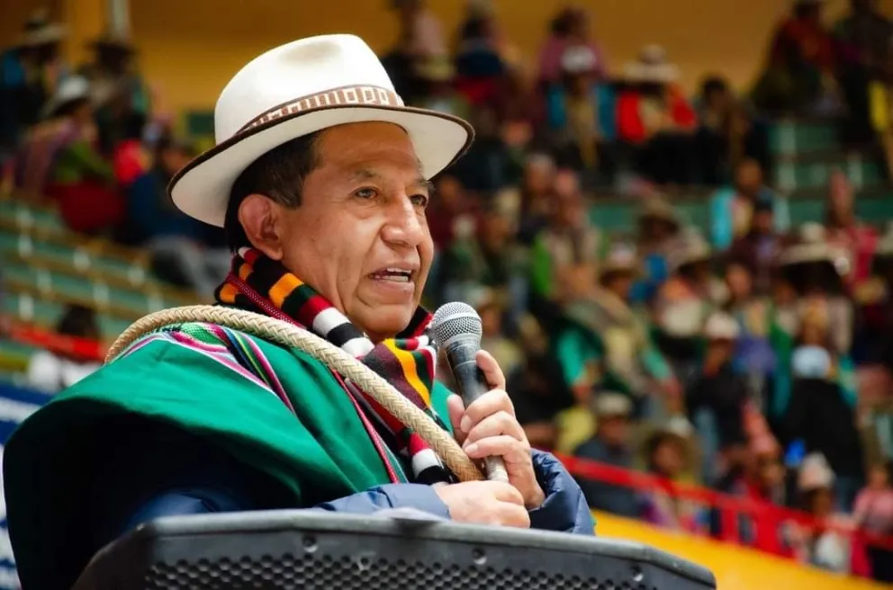 El vicepresidente David Choquehuanca en una fotografía de archivo. Foto: @LaramaDavid