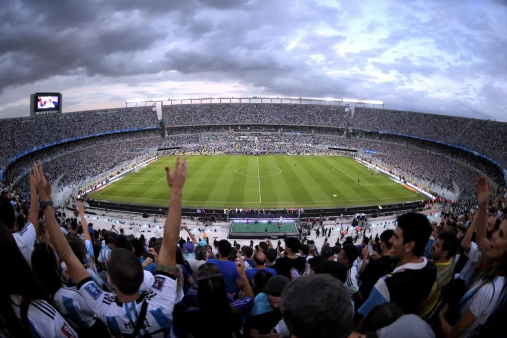 Vista panorámica del estadio Monumental en Buenos Aires. Foto: El Gráfico