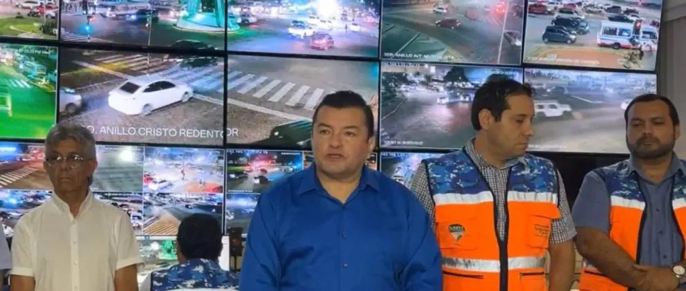 El alcalde de la ciudad de Santa Cruz, Jhonny Fernández. Foto: Unitel