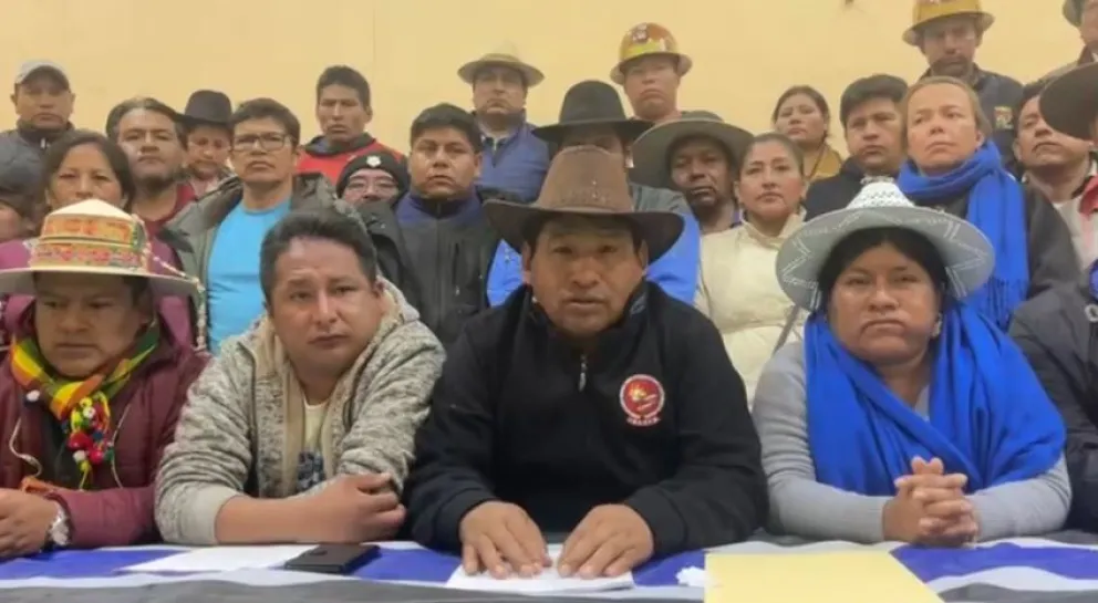 Los integrantes del Estado Mayor del Pueblo. Foto: captura