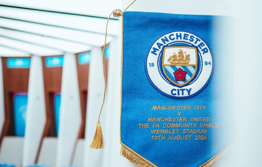 El escudo del club inglés. Foto: Manchester City.