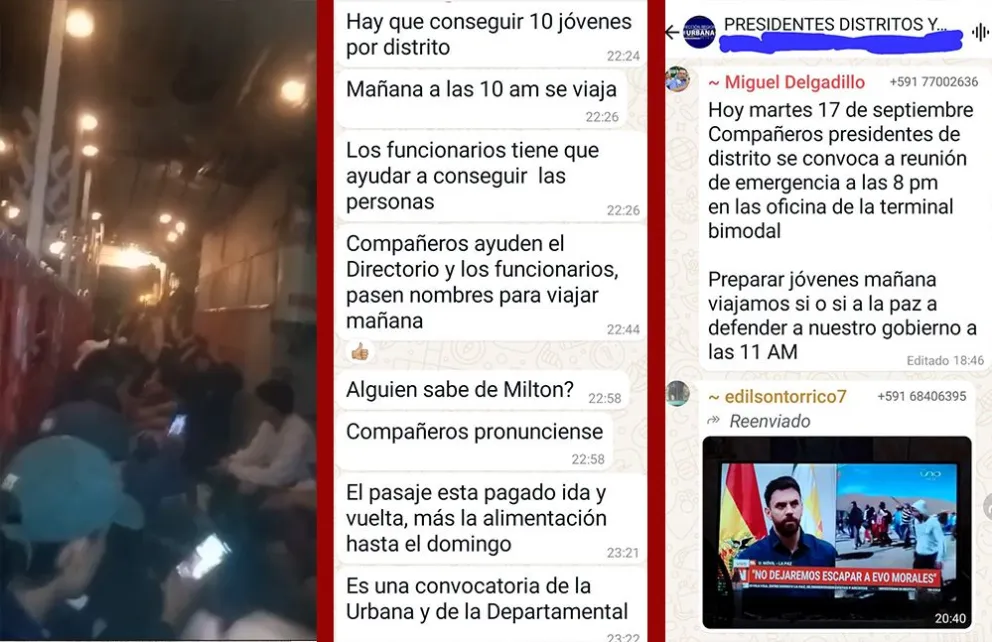 El diputado Gualberto Arispe denunció que el Gobierno usa aviones para trasladar grupos de choque para enfrentar la marcha evista. Foto: Visión 360