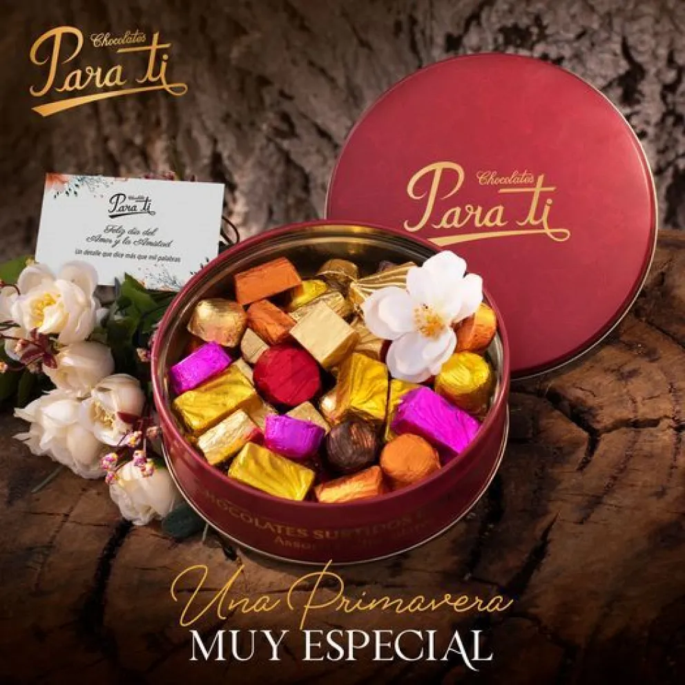 Promoción de Chocolates Para Ti para regalar en el Día de la Amistad, del Amor y la Primavera. Foto: Chocolates Para Ti.