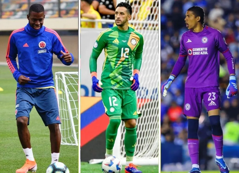 Borja, Vargas y Mier, todos del fútbol mexicano que llegarán a El Alto. Fotos: CA, Atlas y América