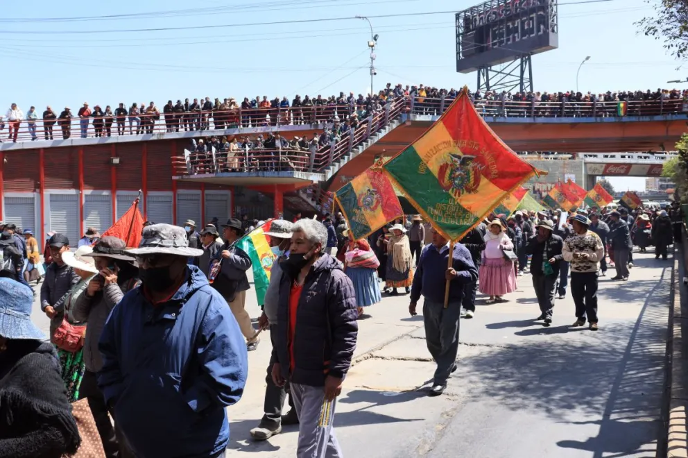 Gran parte de las movilizaciones estaban referidas a la situación económica del país.   Foto: APG
