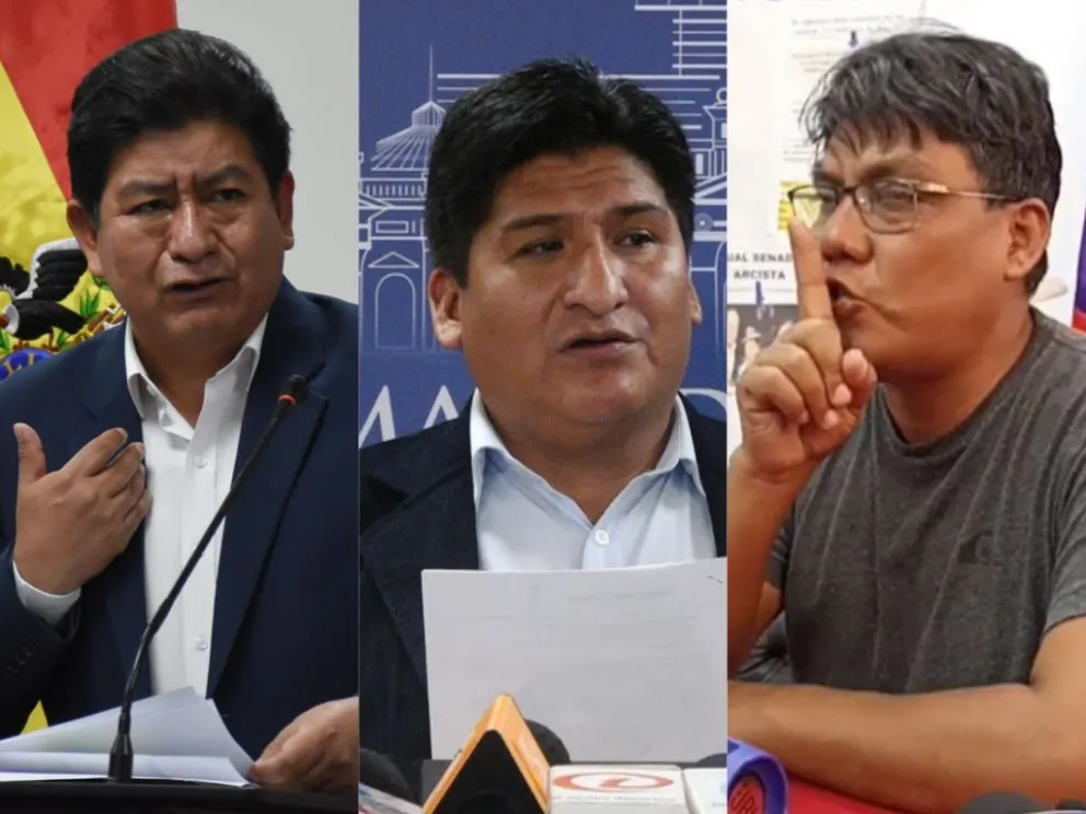 Los tres masistas implicados en las acusaciones por consumo de drogas y alcohol. Foto: Composición Visión 360