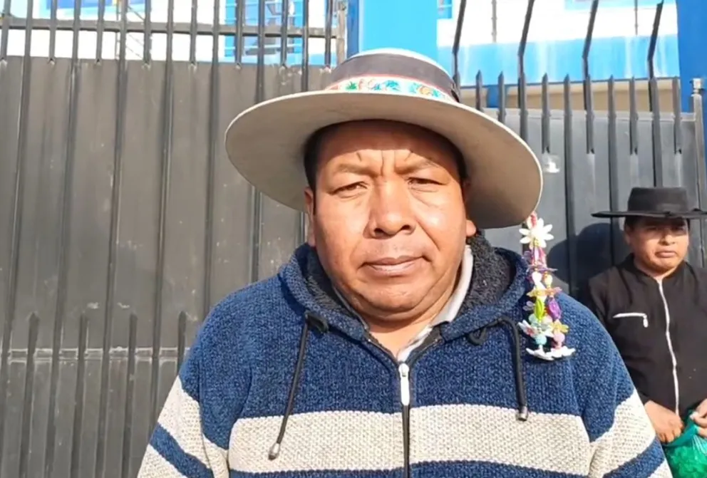 El dirigente campesino Pedro Llanque. Foto: Captura de video