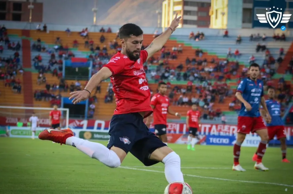 Saucedo en un partido anterior con el club aviador. Foto: Club Wilstermann.