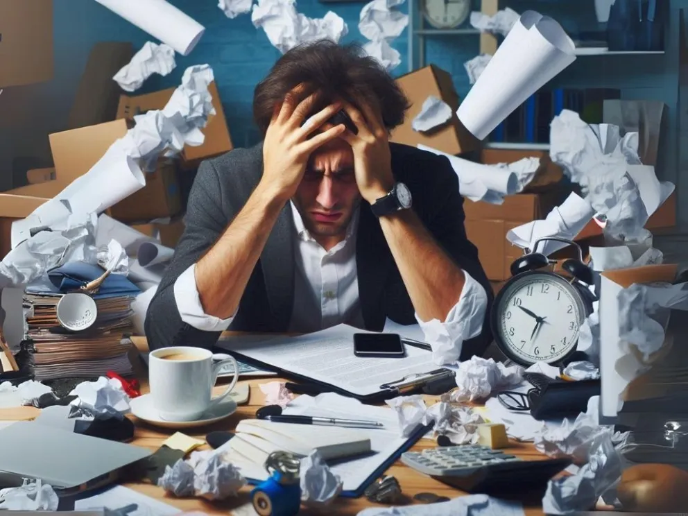 En La Paz y El Alto consideran al estrés como una de las principales problemas de salud. Foto: imagen creada con A.I-