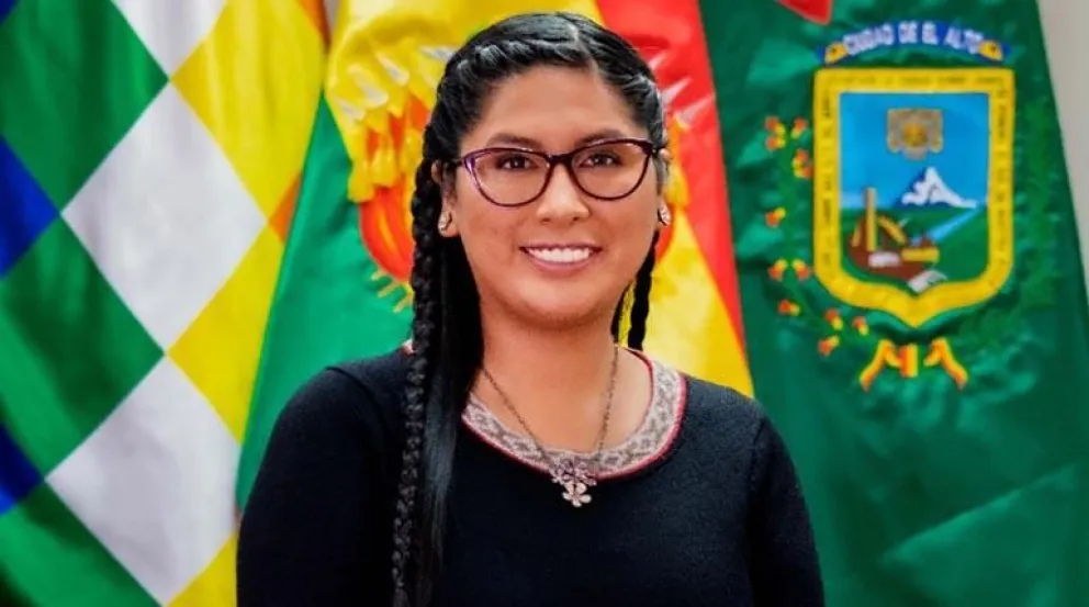 La alcaldesa de El Alto, Eva Copa. Foto: La Patria
