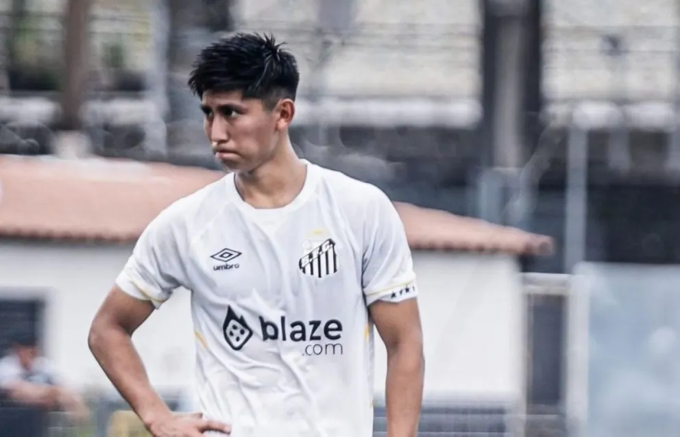 Terceros en un partido anterior con el Santos. Foto: Miguel Terceros.