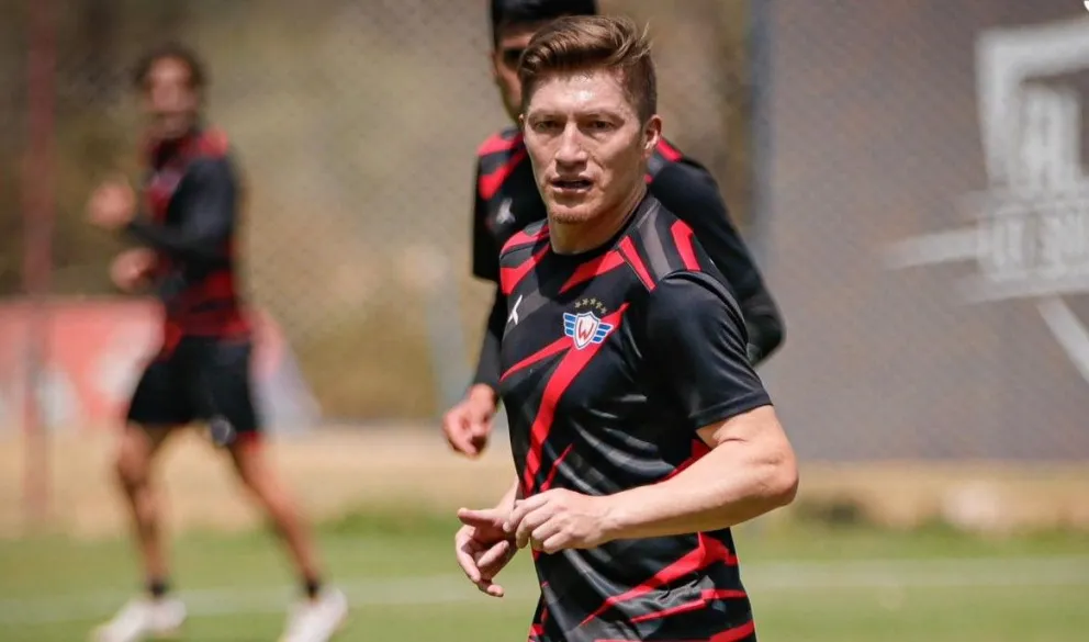 Alejandro Chumacero en un entrenamiento anterior del Rojo. Foto: club Wilstermann